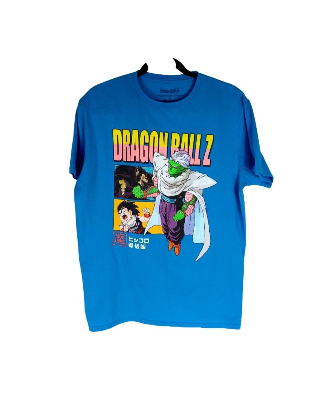 Anime Piccolo DBZ T-Shirt Gohan Great Ape Blue Dragon Ball Tee Shirt Men's Large